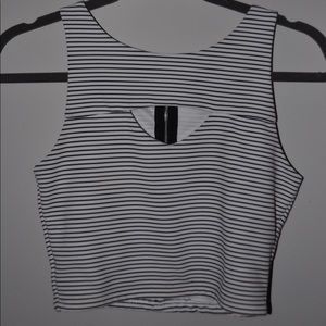 Stripped Crop Top